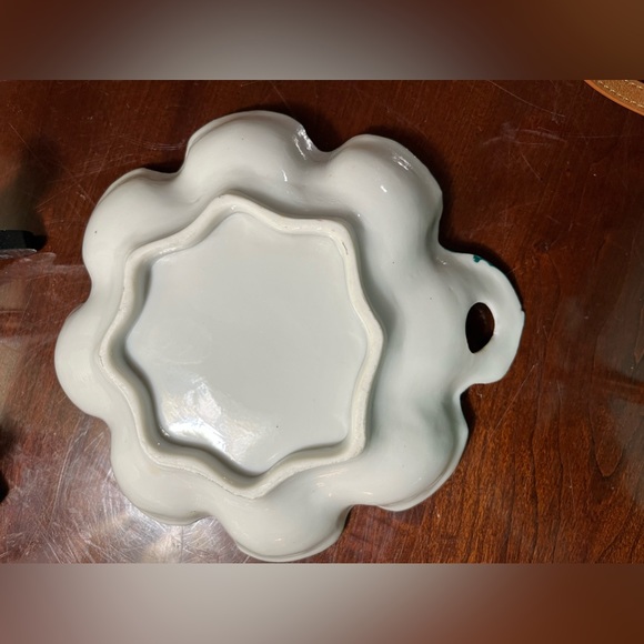 Valenine’s Day: Nippon Japanese Hand-painted Fine China dish w scalloped rim - Picture 10 of 13